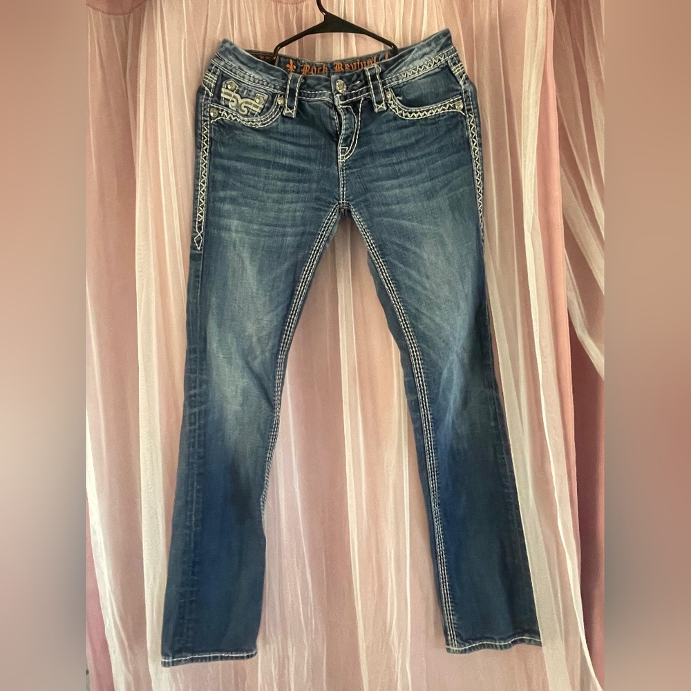 Rock Revival Jeans Size 27 Kai Skinny Stretch Low Rise Womens